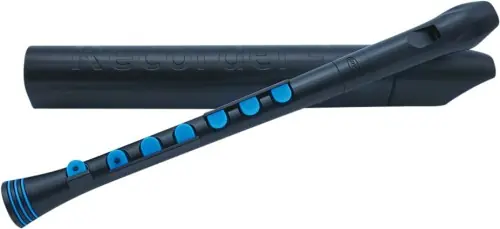 Flet Prosty Nuvo Recorder+ - Klapy- czarno niebieski