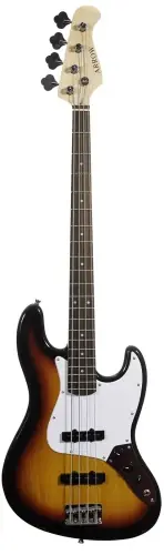 Arrow Louisiana 4 Bass Sunburst Rosewood White Gitara basowa