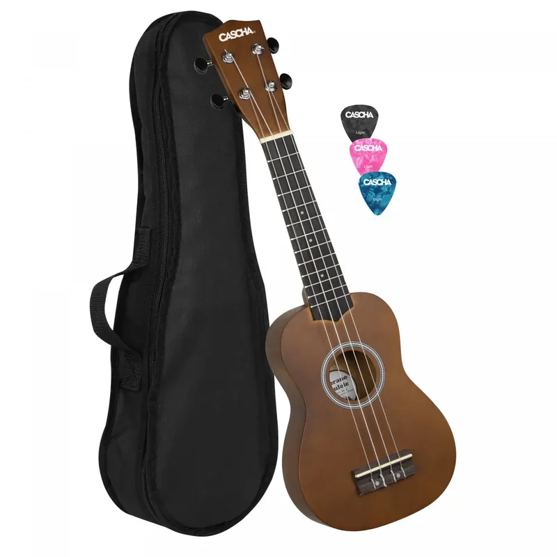 Cascha Soprano Ukulele Set - ukulele sopranowe z pokrowcem