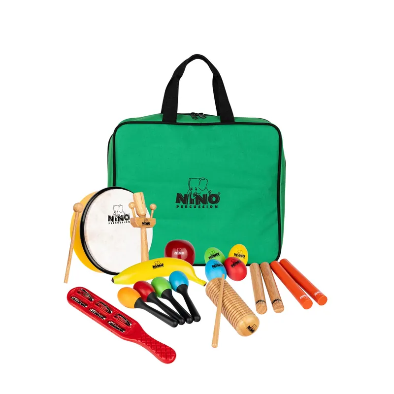 Nino Percussion SET 16 - zestaw instrumentów perkusyjnych dla dzieci