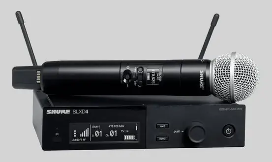 Shure SLXD24/SM58 - cyfrowy zestaw bezprzewodowy z mikrofonem do ręki SM58
