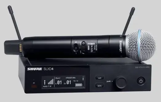 Shure SLXD24/B58 - cyfrowy zestaw bezprzewodowy z mikrofonem Beta58 do ręki