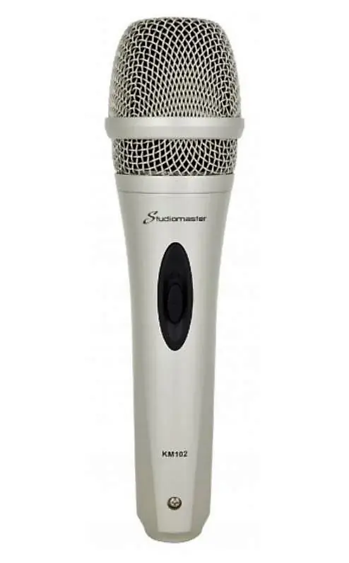 Studiomaster KM 102 - mikrofon dynamiczny wokalny z wyłącznikiem