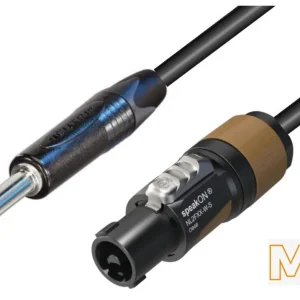 MC Audio GS1N 8 - przewód głośnikowy 2x1,5mm2 8m jack-speakon złącza Neutrik NL2FXX-W-S