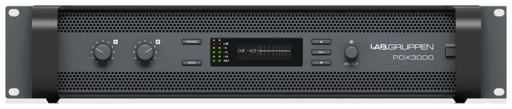 Lab Gruppen PDX 3000 - wzmacniacz mocy sterowany DSP 3000W, 2-8 Ohm