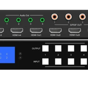 FXN SX SMX 47 - bezszwowa matryca HDMI 2.0 4×4 18Gb + audio, ściana video