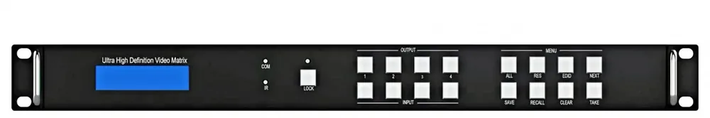 GMX HDP MXB44 VM - bezszwowa matryca HDMI 2.0 4×4 18Gb + audio, ściana video