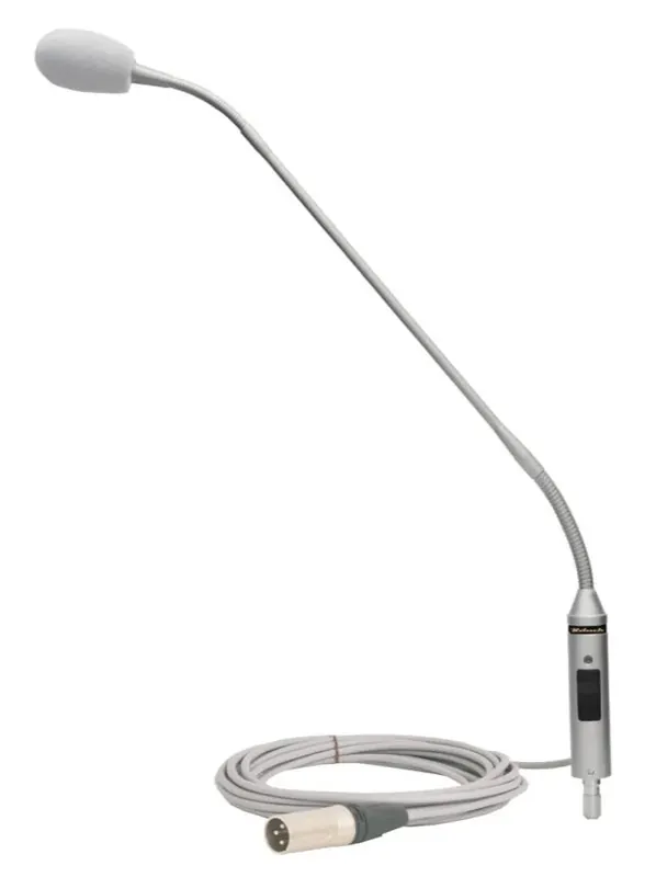Rduch MER 70 srebrny - mikrofon elektretowy gęsia szyja 70cm srebrny na czop