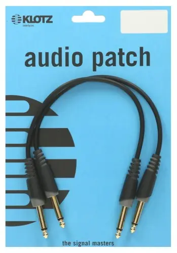 Klotz AU-JJ0090 – kabel do efektów (złączka audio) 90 cm prosty (2 szt.)