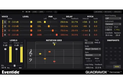 Eventide Quadravox – wtyczka 4-głosowy pitch shifter