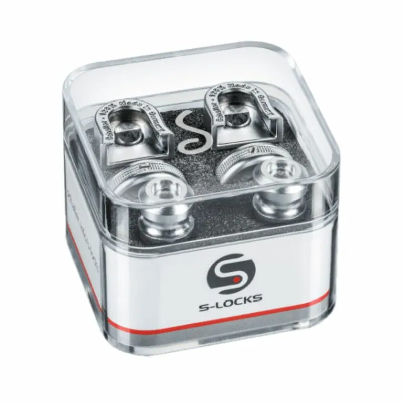 Schaller S-Locks L Strap Lock (27mm) Satin Chrome