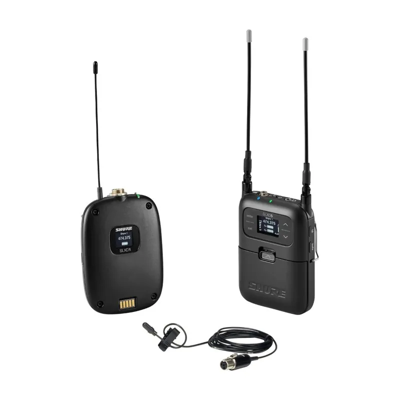 Shure SLXD15/DL4B-G59 - Cyfrowy nakamerowy system bezprzewodowy z nadajnikiem bodypack i mikrofonem DL4B