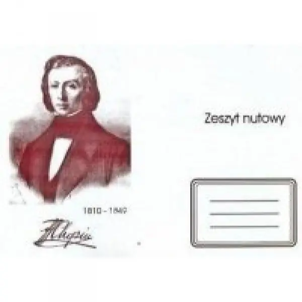 Marcus Zeszyt Nutowy Chopin A5 szeroka linia